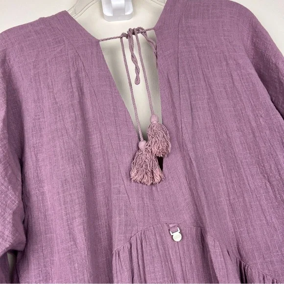 Anthropologie Malai Easy V Neck Purple Maxi Dress - Picture 8 of 8